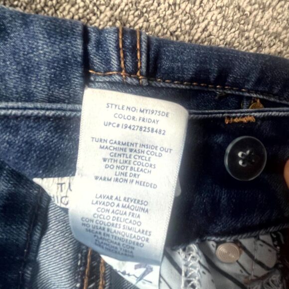 Seven7 Tummyless Skinny Jeans Womens Size 6 Blue Denim Cotton Stretch High Rise - Picture 12 of 16